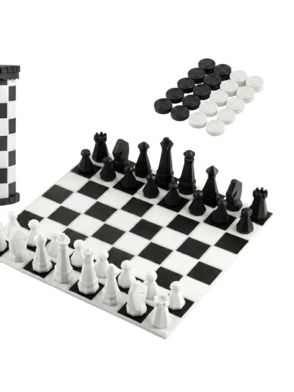 Roll-Up 2-in-1 Chess & Checkers Travel Set
